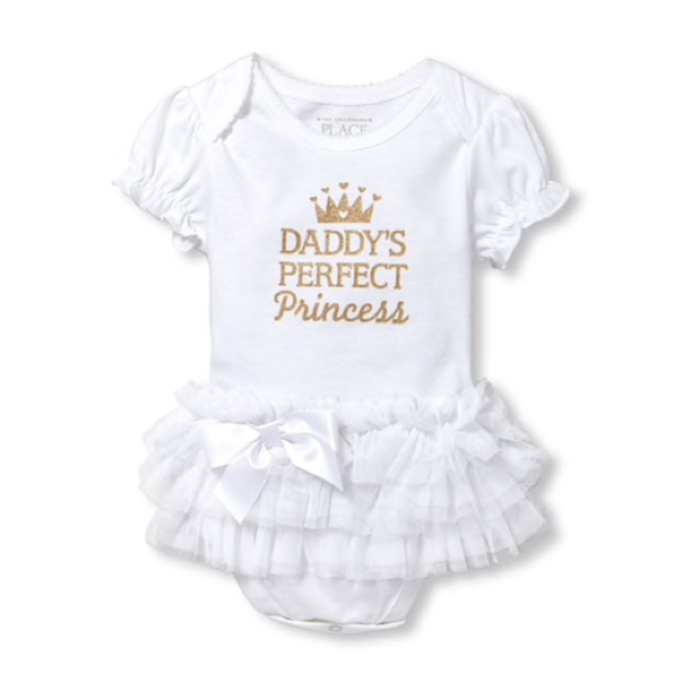 👑 Daddy’s Perfect Princess Tutu Graphic Bodysuit